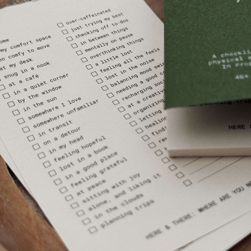 som x Morning Face Studio Memo Pad: Daily Check-In