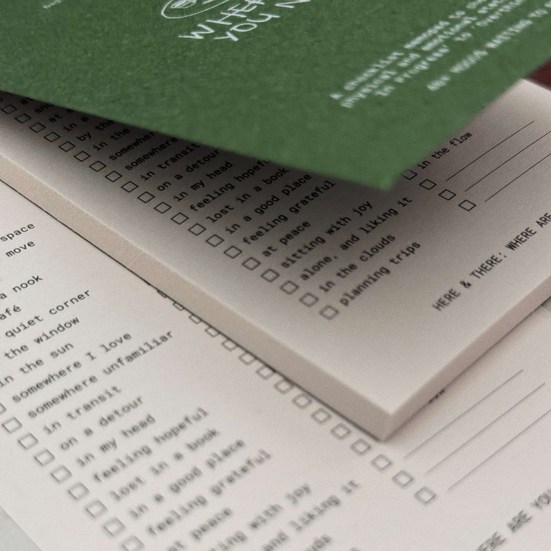 som x Morning Face Studio Memo Pad: Daily Check-In