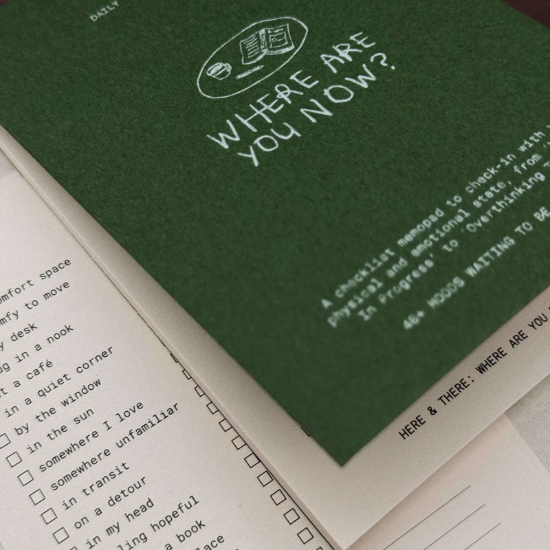 som x Morning Face Studio Memo Pad: Daily Check-In