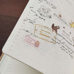 som x Morning Face Studio Rubber Stamp: Check-In Postmark
