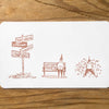 som x modaizhi Rubber Stamp Set: From Here, To There (3pcs)
