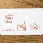 som x modaizhi Rubber Stamp Set: From Here, To There (3pcs)