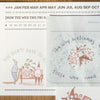 som x modaizhi Rubber Stamp Set: From Here, To There (3pcs)