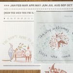 som x modaizhi Rubber Stamp Set: From Here, To There (3pcs)