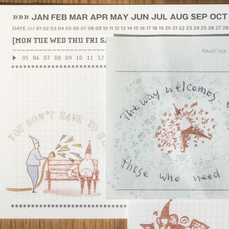 som x modaizhi Rubber Stamp Set: From Here, To There (3pcs)