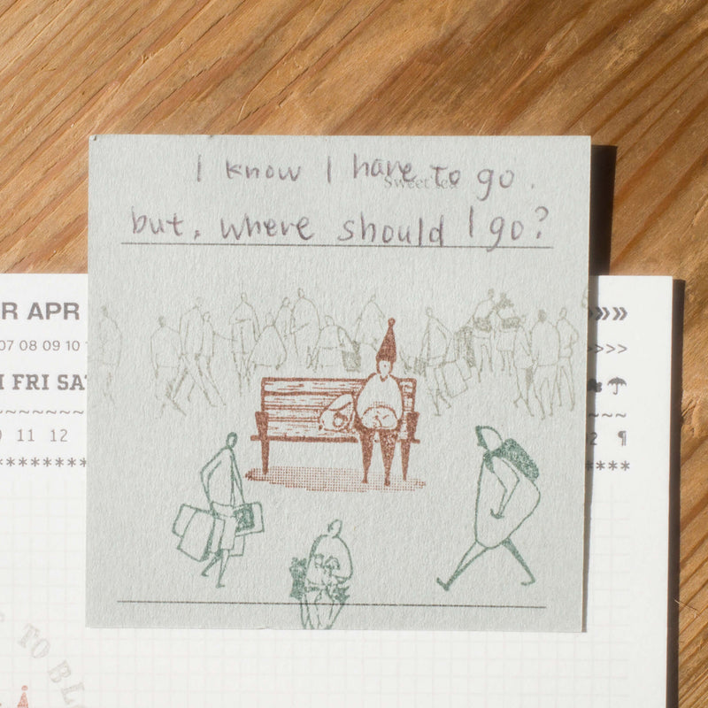 som x modaizhi Rubber Stamp Set: From Here, To There (3pcs)