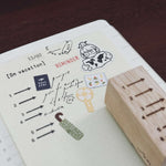 som x sho.happiness Rubber Stamp: En Route