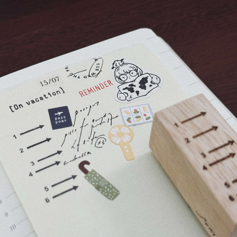 som x sho.happiness Rubber Stamp: En Route