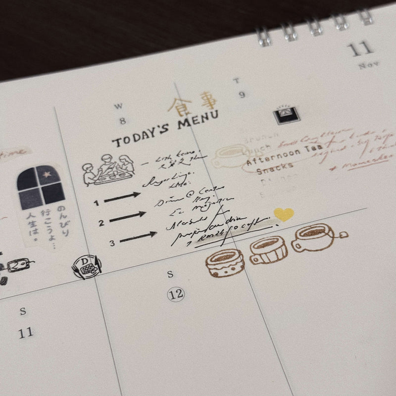 som x shō Little Happiness Rubber Stamp - Coffee & Menu (3 designs)
