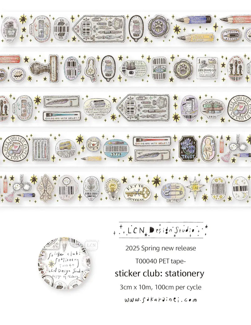 Linac Stickers LCN PET Tape | Sticker Club Series (Life/Stationery) – Sumthings of Mine