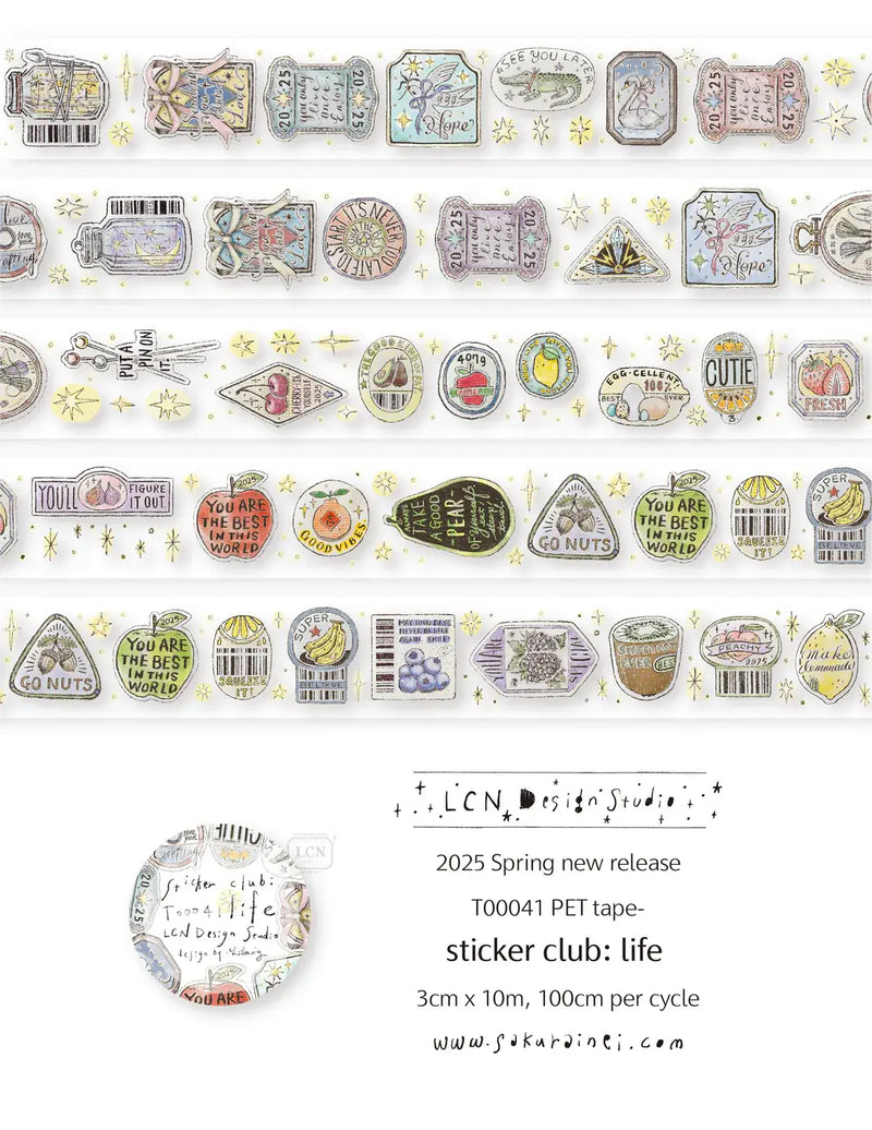Linac Stickers LCN PET Tape | Sticker Club Series (Life/Stationery) – Sumthings of Mine