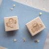 shō Little Happiness Rubber Stamp - Reading in Sunflower Field