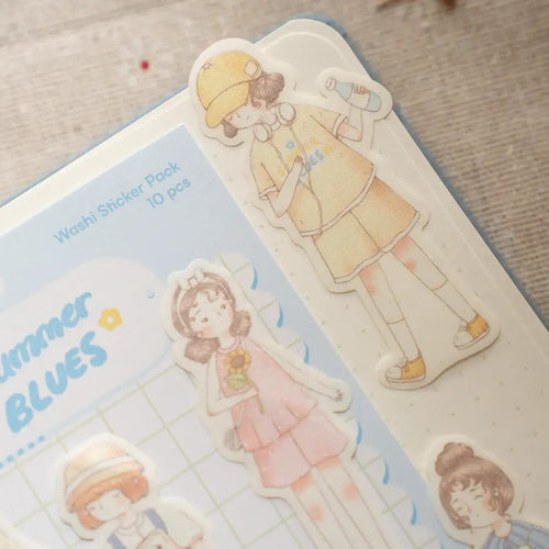shō Little Happiness Sticker Pack - Summer Blues