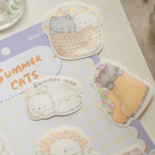 shō Little Happiness Sticker Pack - Summer Cats