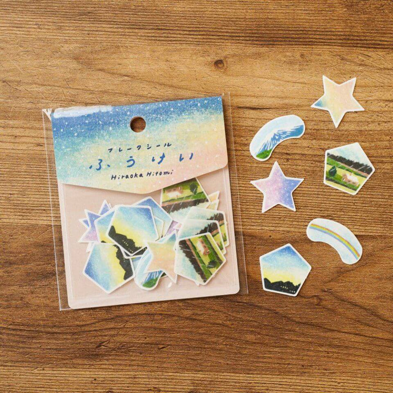 Hitomi Hiraoka Sticker Flakes | Scenery