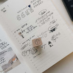 Journal Book Rubber Stamp