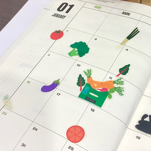Day Off Works Sticker Sheet - Vegetable