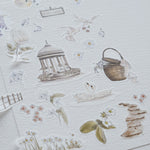 Secret Garden Washi Sticker Sheets