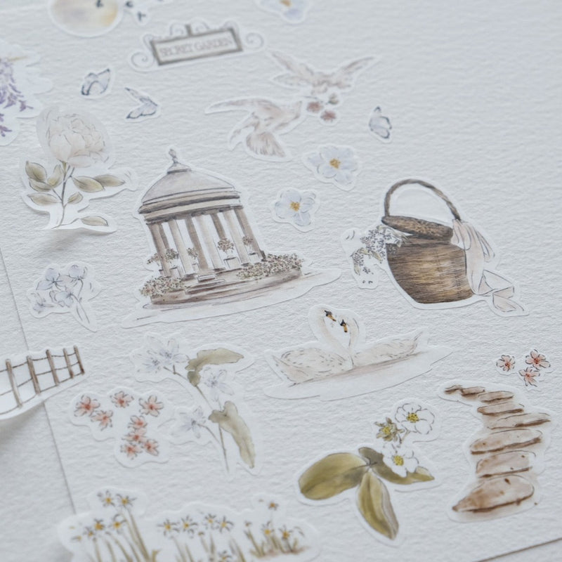 Secret Garden Washi Sticker Sheets