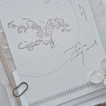 Feeling Blessed Orchid Bouquet Rubber Stamp