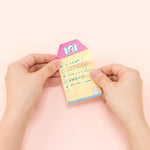 AIUEO Sticky Memo Pad/ Fusen List