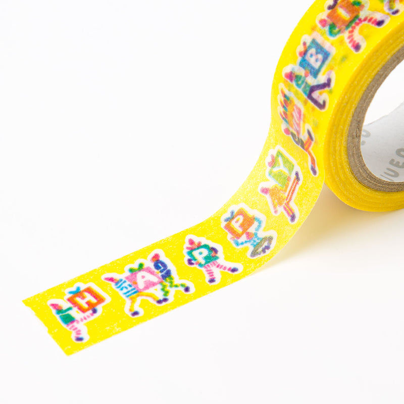 AIUEO Happy Birthday 01 Washi Tape