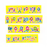 AIUEO Happy Birthday 01 Washi Tape