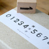 Chamil Garden Number Rubber Stamp Set - The Only Child