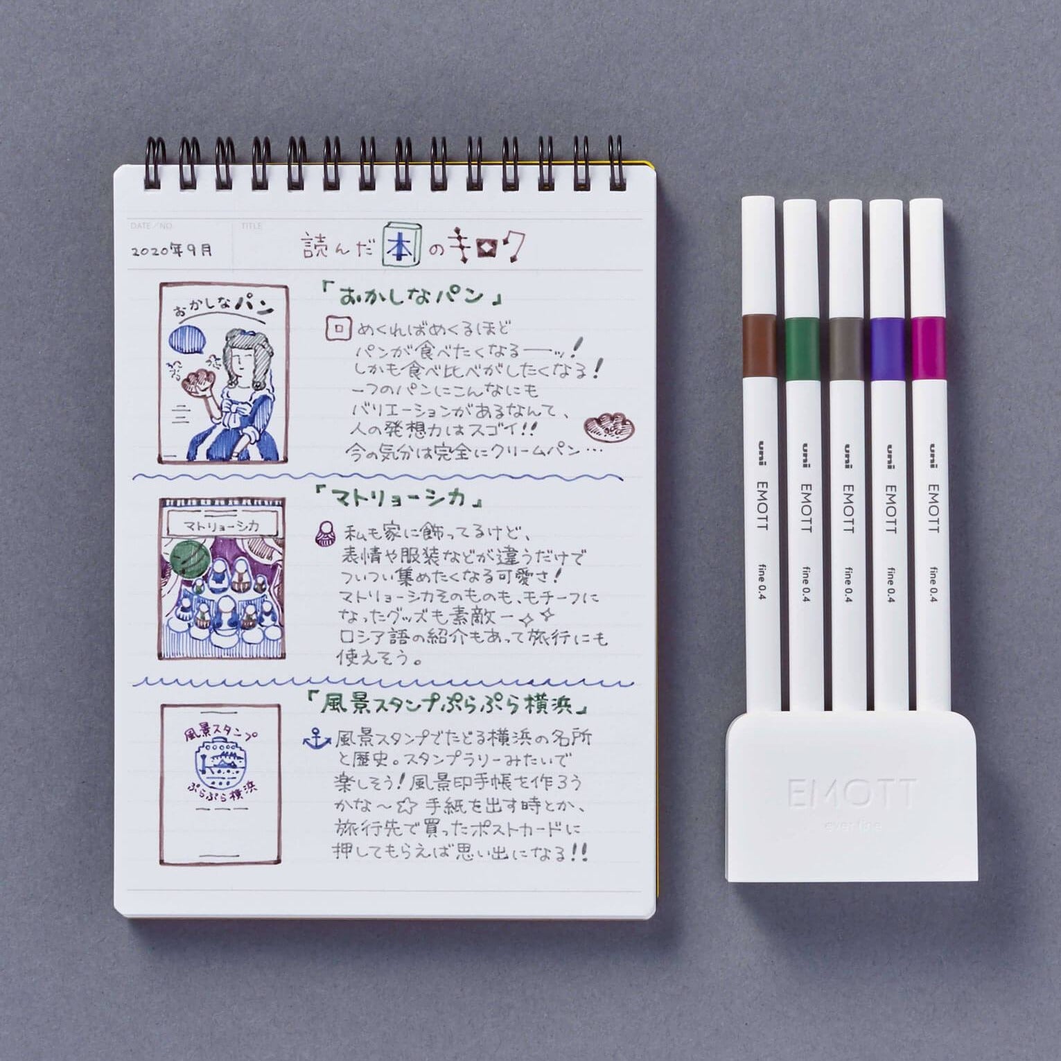 Emott Ever Fine Marking Pen (0.4mm) - NO.3 Vintage Colour – Sumthings of  Mine