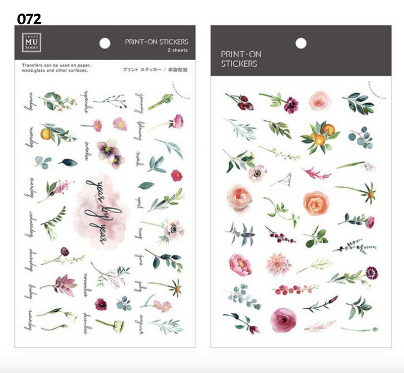 MU Print-On Sticker - Botanical Series V