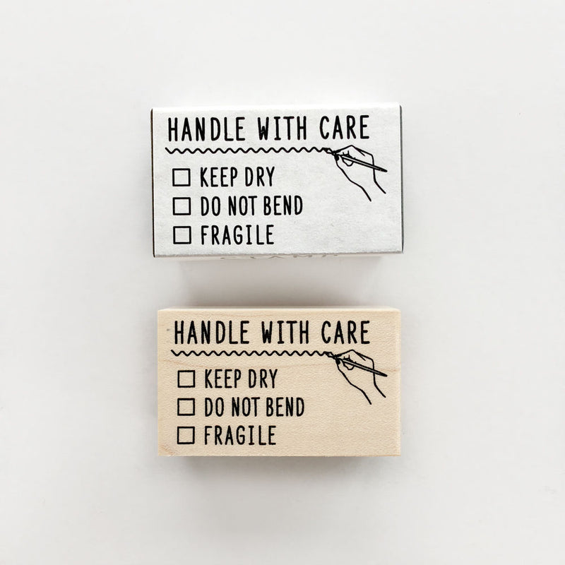 KNOOP Original Rubber Stamp - Handle With Care