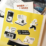when I work Sticker Pack
