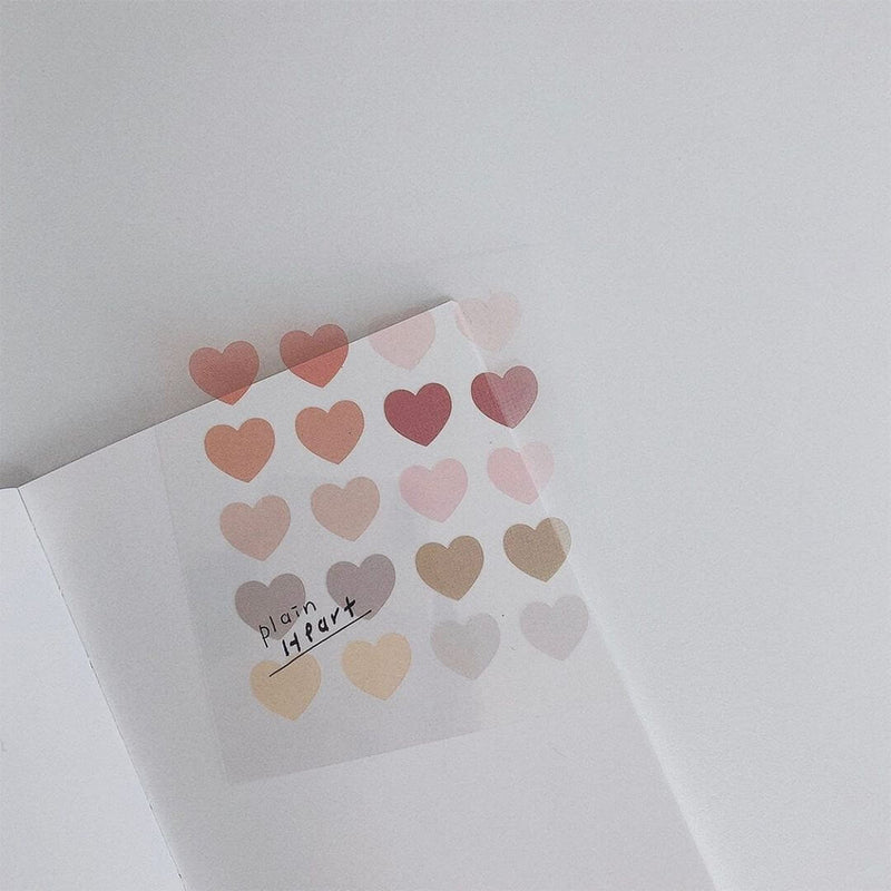 Suatelier Stickers - Geometric Plain XIV (Heart Series)