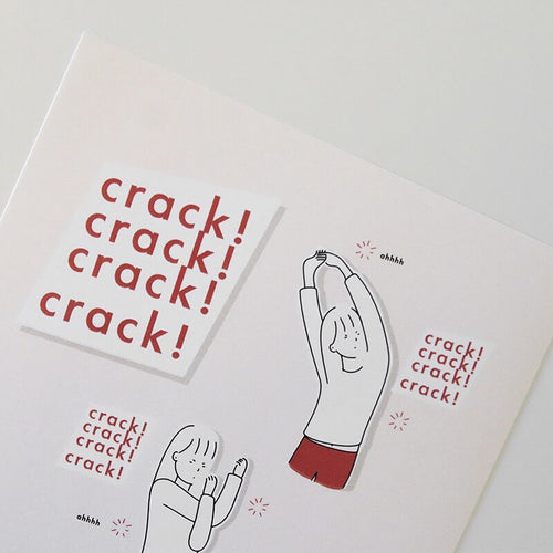 crack crack crack Sticker Sheet