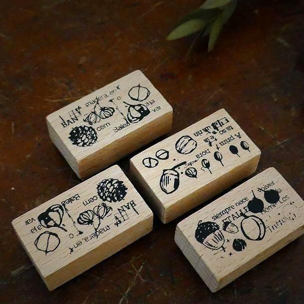 Chamil Garden 5th Anniversary Rubber Stamp Set - Fruit