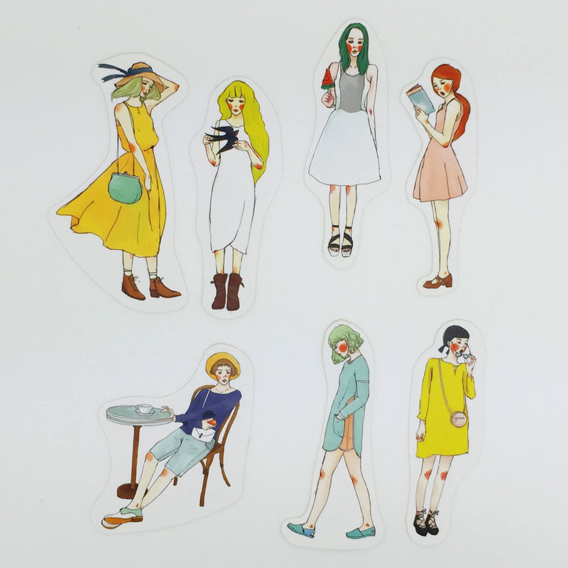 Stylish Girls Stickers Pack - Summer Series