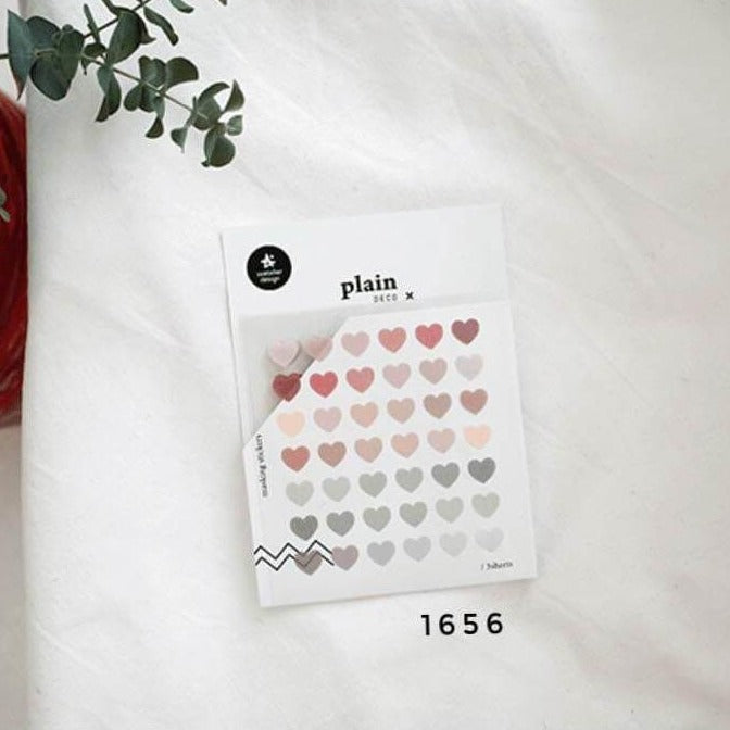 Suatelier Stickers - Geometric Plain XIV (Heart Series)