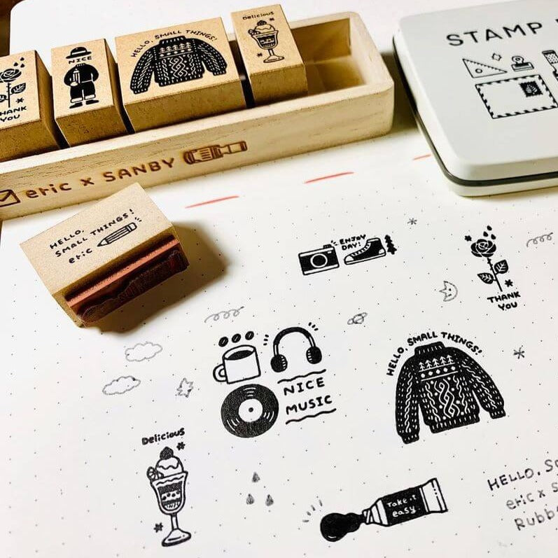 Sanby x eric Rubber Stamp Set Vol.2