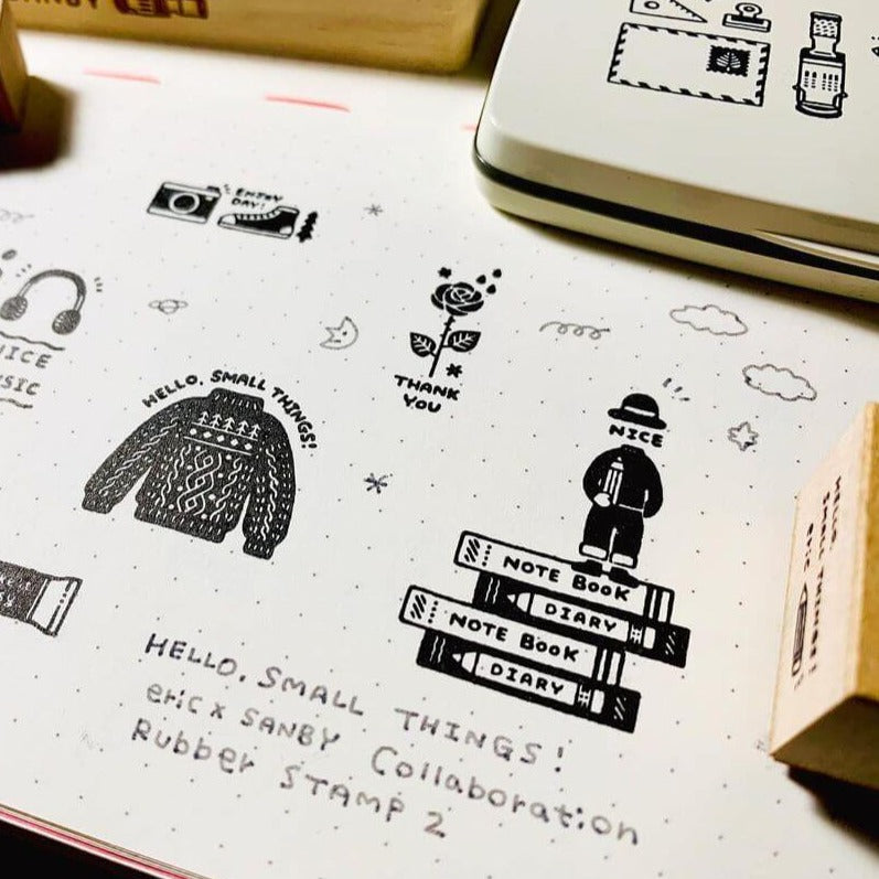 Sanby x eric Rubber Stamp Set Vol.2