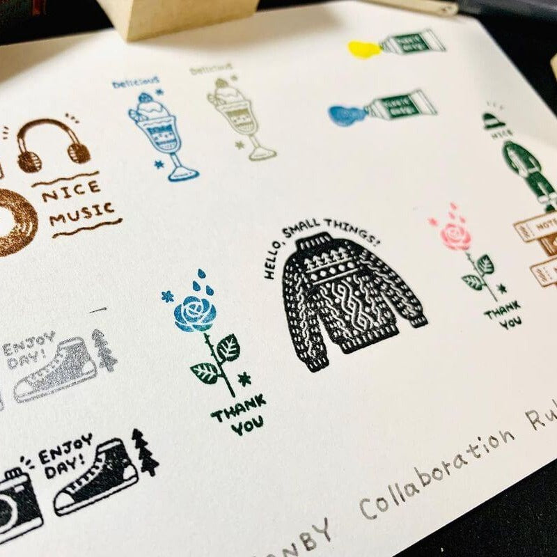 Sanby x eric Rubber Stamp Set Vol.2