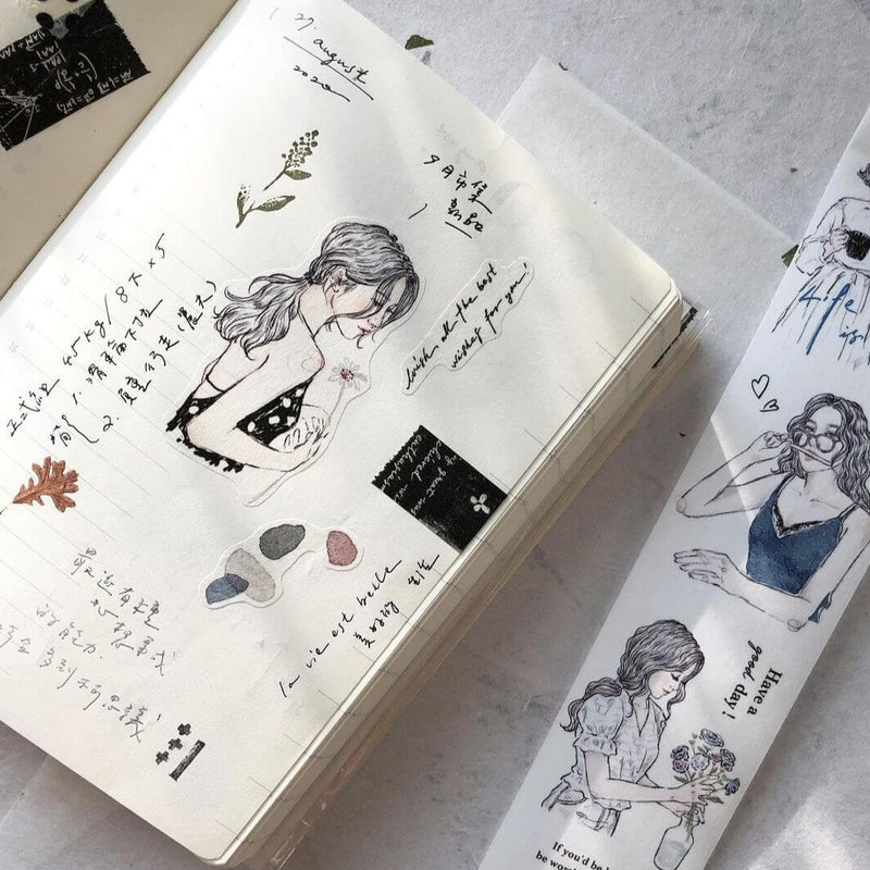 Pion: Sketching Girls Washi Tape