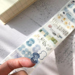 Pion: Die-Cut Washi Sticker Roll - section by section