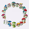 Bande Sticker Washi Tapes (Autumn Series) - Mushroom