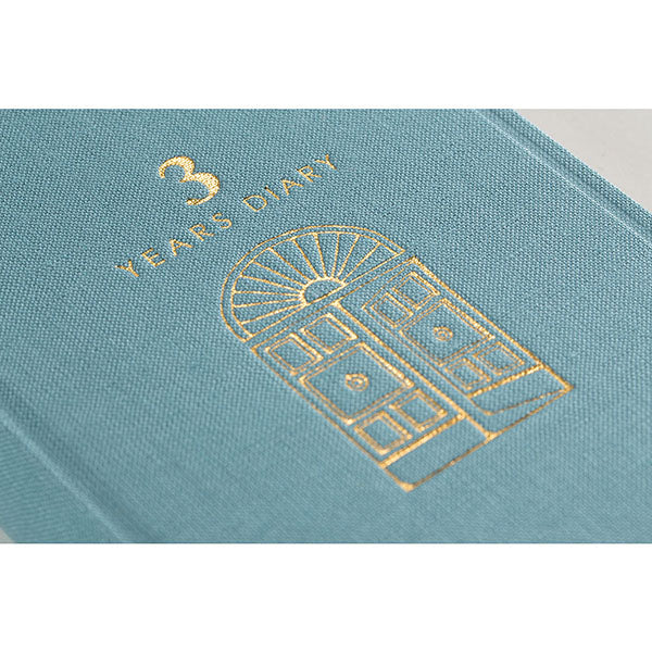 Midori 3 Years Diary Book - Light Blue