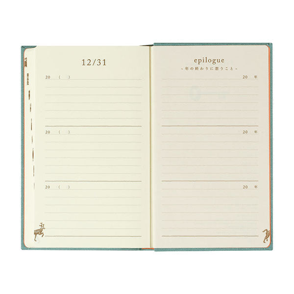 Midori 3 Years Diary Book - Light Blue