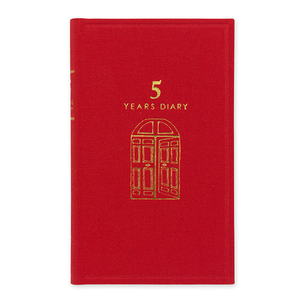 Midori 5 Years Diary Book - Red