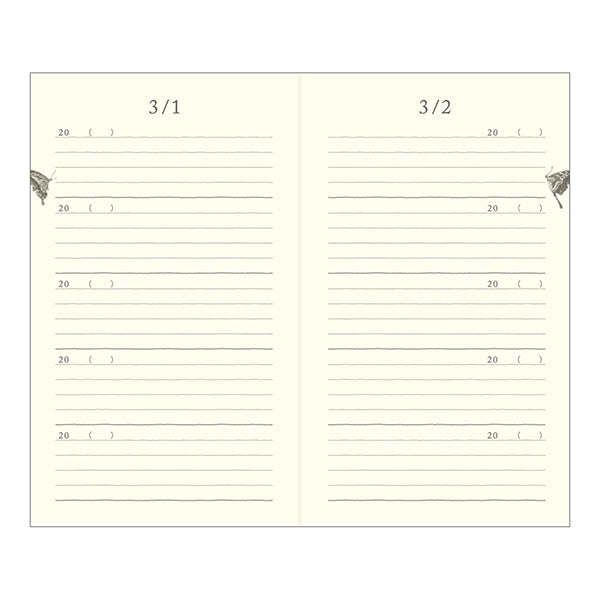 Midori 5 Years Diary Book - Red