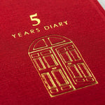 Midori 5 Years Diary Book - Red