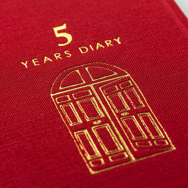 Midori 5 Years Diary Book - Red