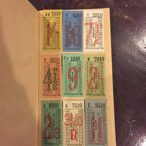 Vintage Ticket Set - Hulleys Bus Services of Baslow